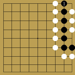 白から攻めるなら、白1で黒は死にます。
