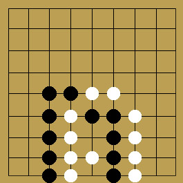 双方、中に石を放り込んだら死にます。
