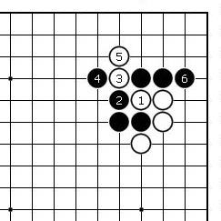 星のツケノビ定石からの参考図